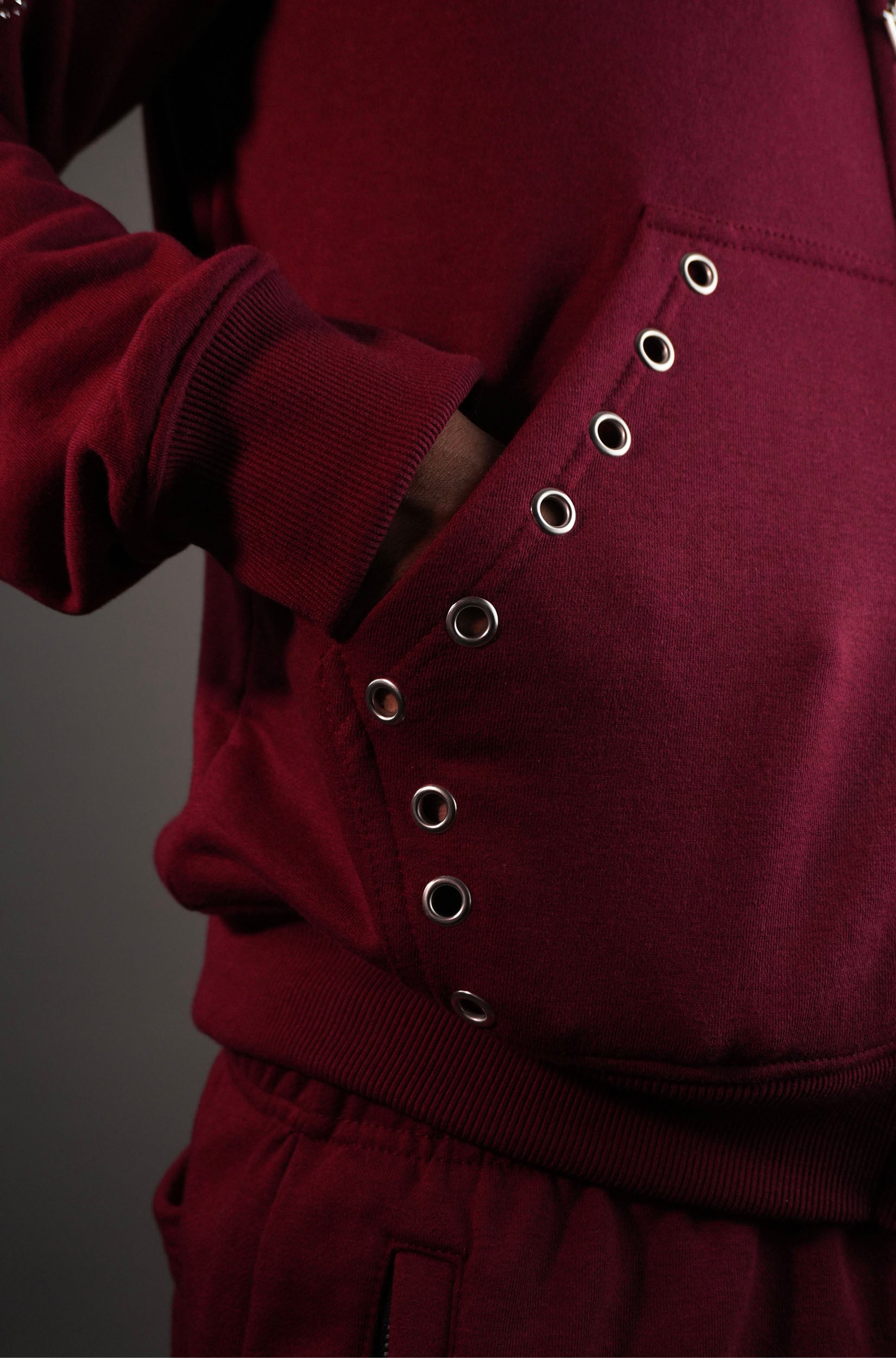 KELVANTE conjunto Burgundy-hoodie + pantalón | color Exclusivo