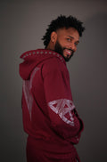 KELVANTE conjunto Burgundy-hoodie + pantalón | color Exclusivo