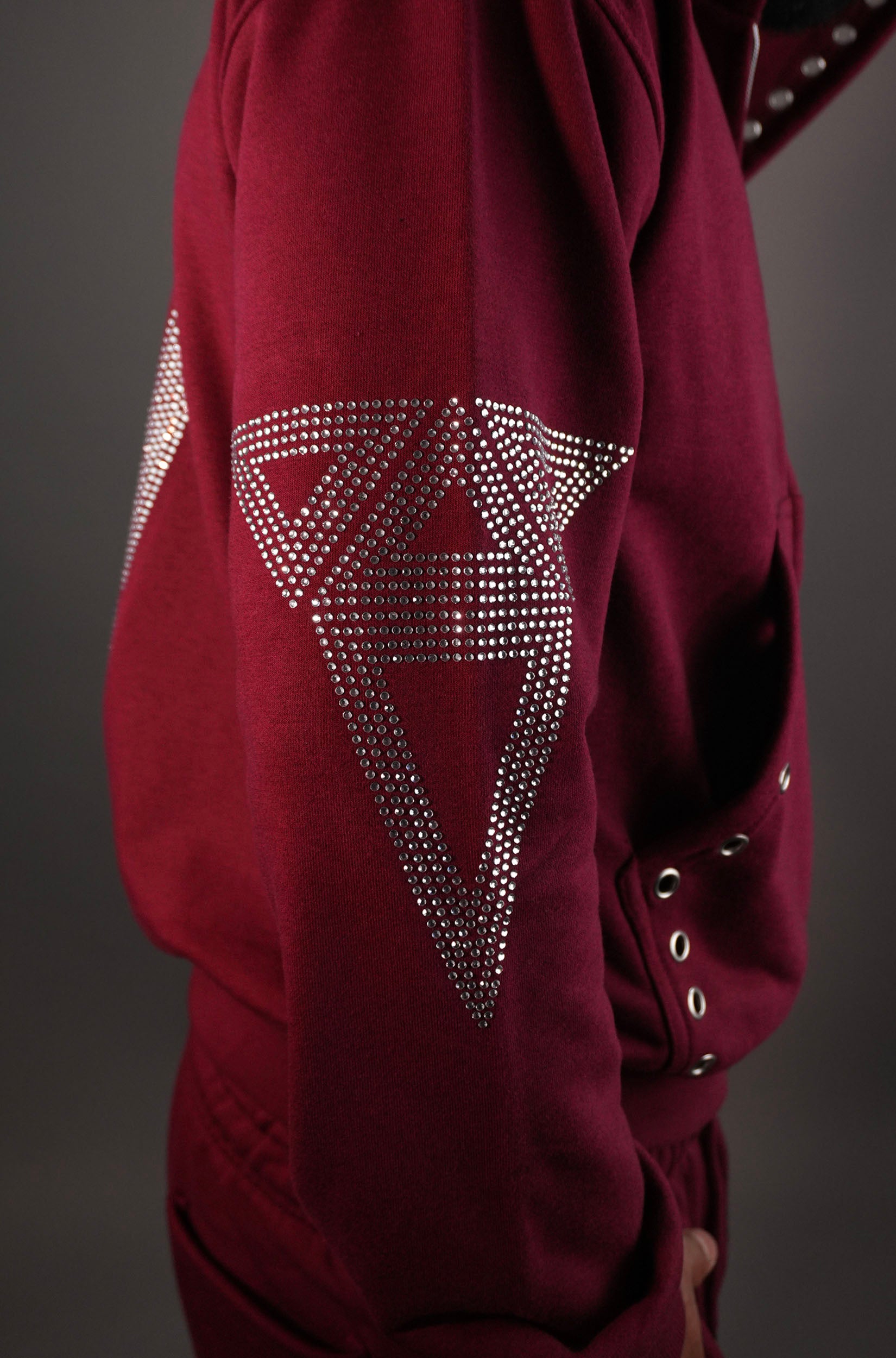 KELVANTE conjunto Burgundy-hoodie + pantalón | color Exclusivo