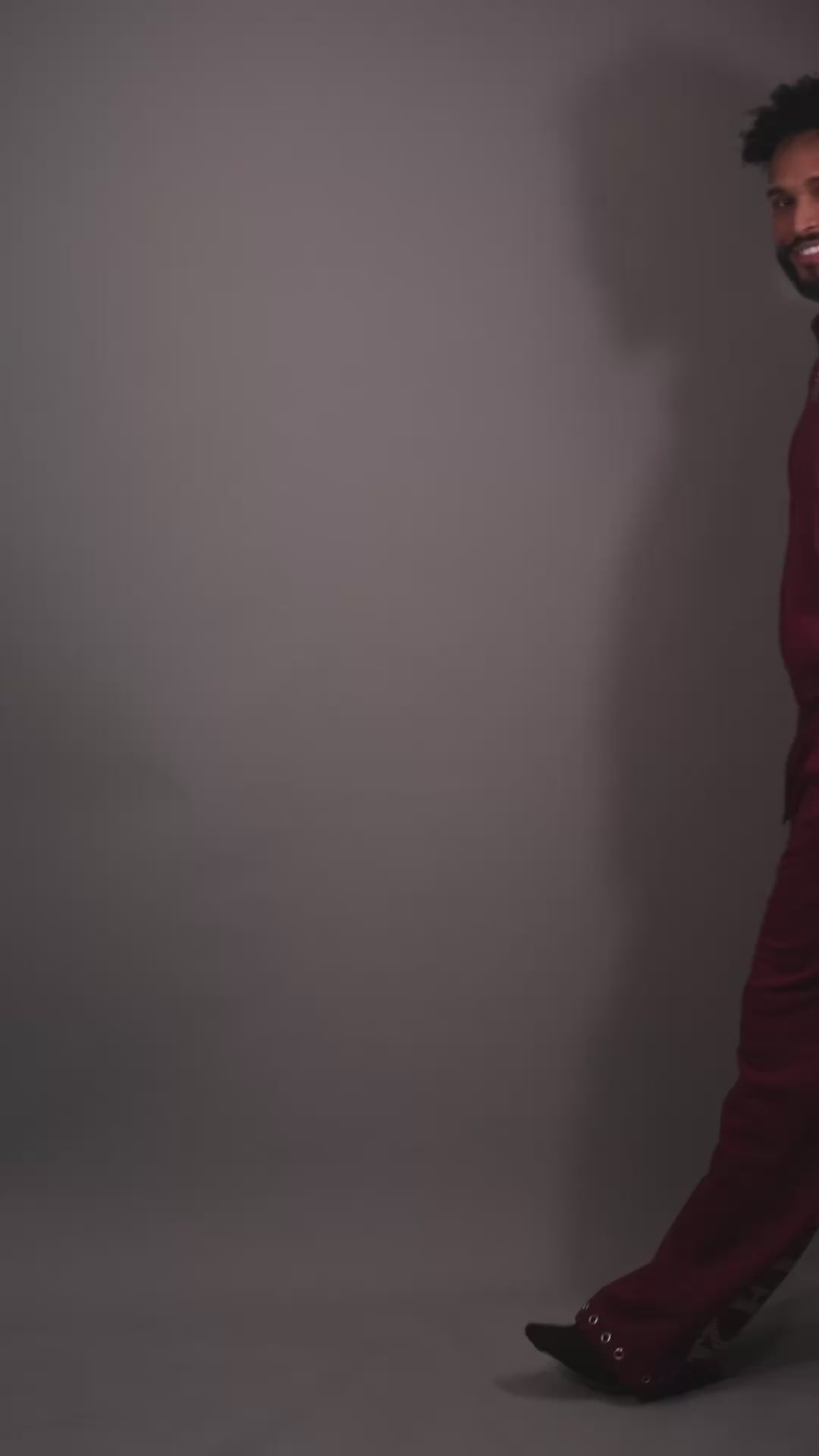 KELVANTE conjunto Burgundy-hoodie + pantalón | color Exclusivo